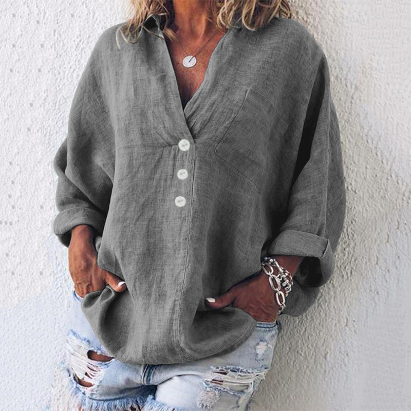 Billie™ | Elegant Cotton and Linen Sweater