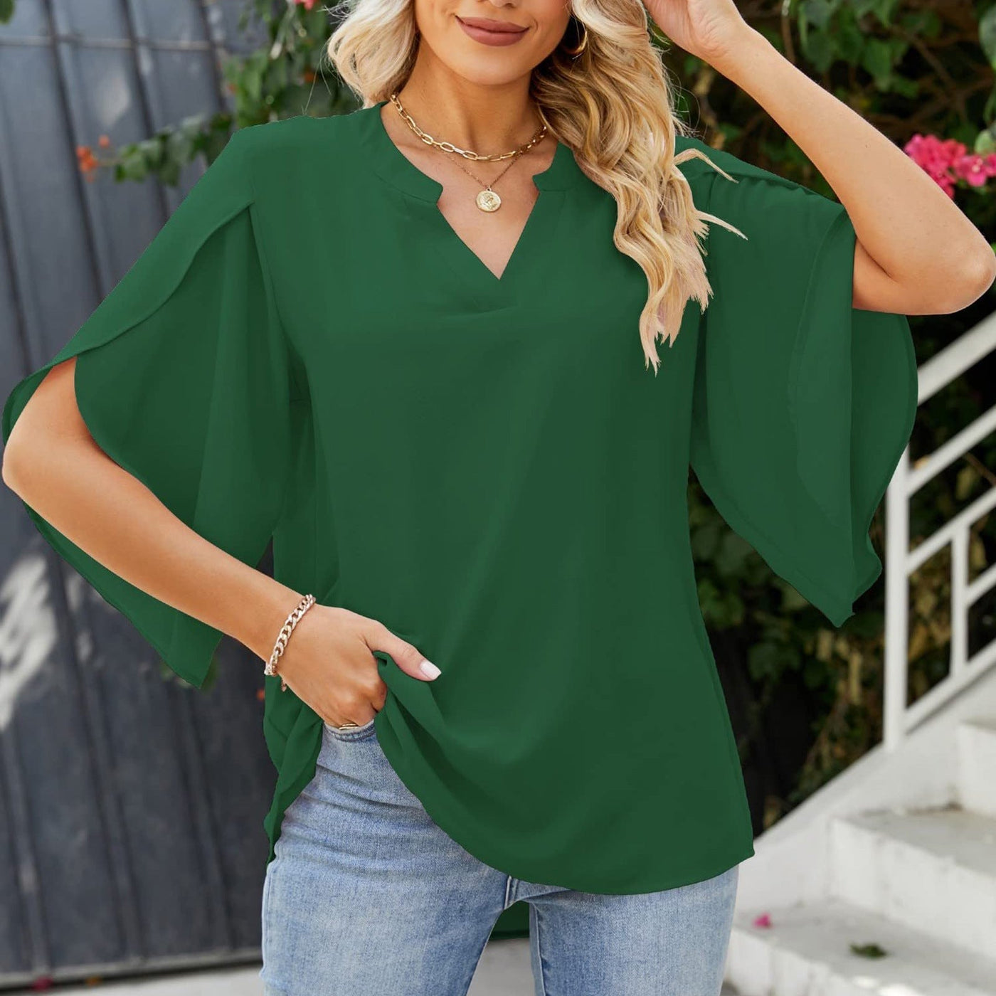 Paisley™ | Elegant Ruffle Blouse