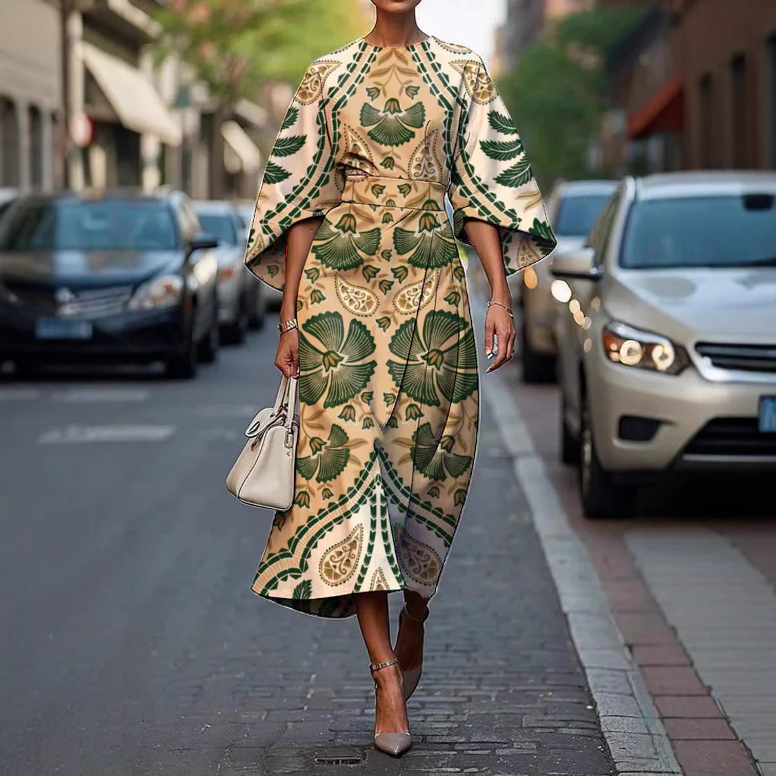 Ophélya™ | Elegant Dress with Round Neck