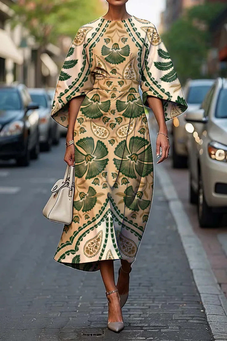 Ophélya™ | Elegant Dress with Round Neck
