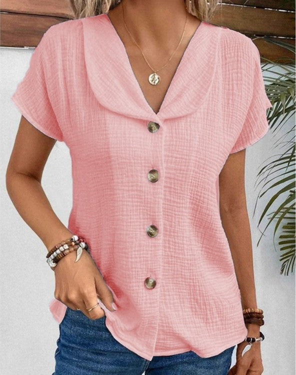 Adalie™ | Lightweight Button-Up Blouse