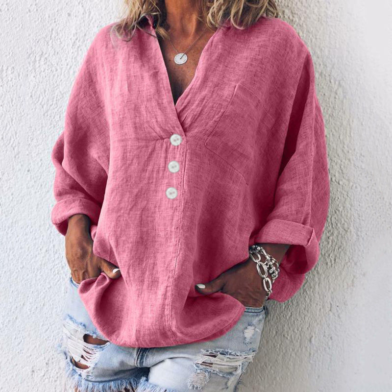 Billie™ | Elegant Cotton and Linen Sweater