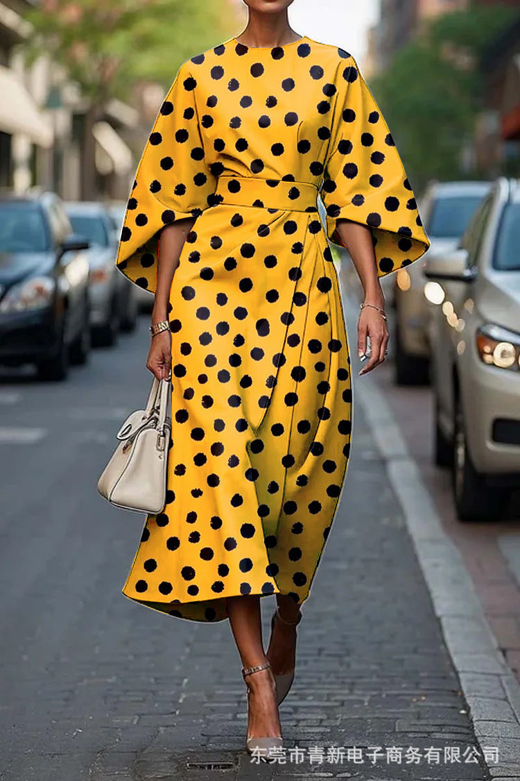 Édelie™ | Graphic Zebra Wrap Dress