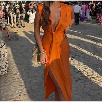 Avery™ | Party Dress with Deep Neckline