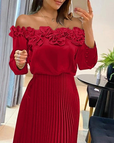 Aria™ | Stunning Off Shoulder Maxi Dress
