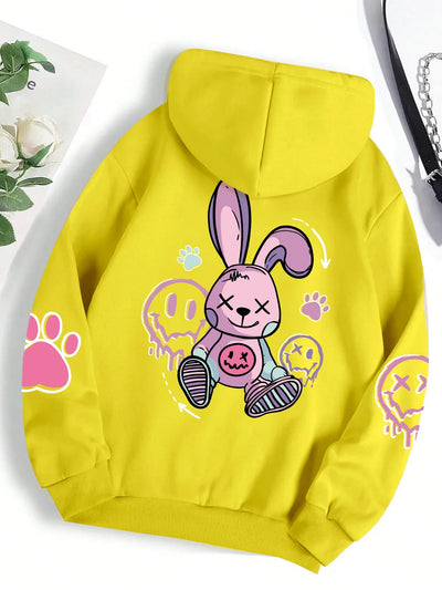 Zoe™ | Kawaii Rebel Bunny Hoodie
