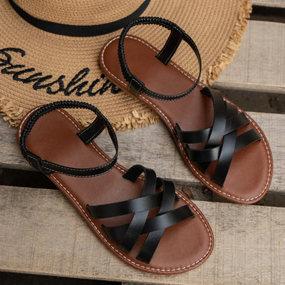Sienna™ | Criss-Cross Flat Sandals