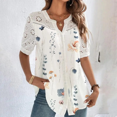 Allison™ | Effortless Chic Short Sleeve Blouse