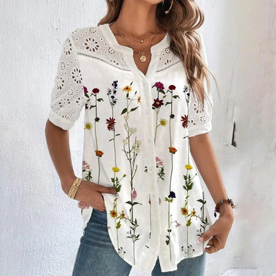 Allison™ | Effortless Chic Short Sleeve Blouse