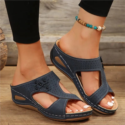 Malia™ | Floral Cutout Orthopedic Sandals