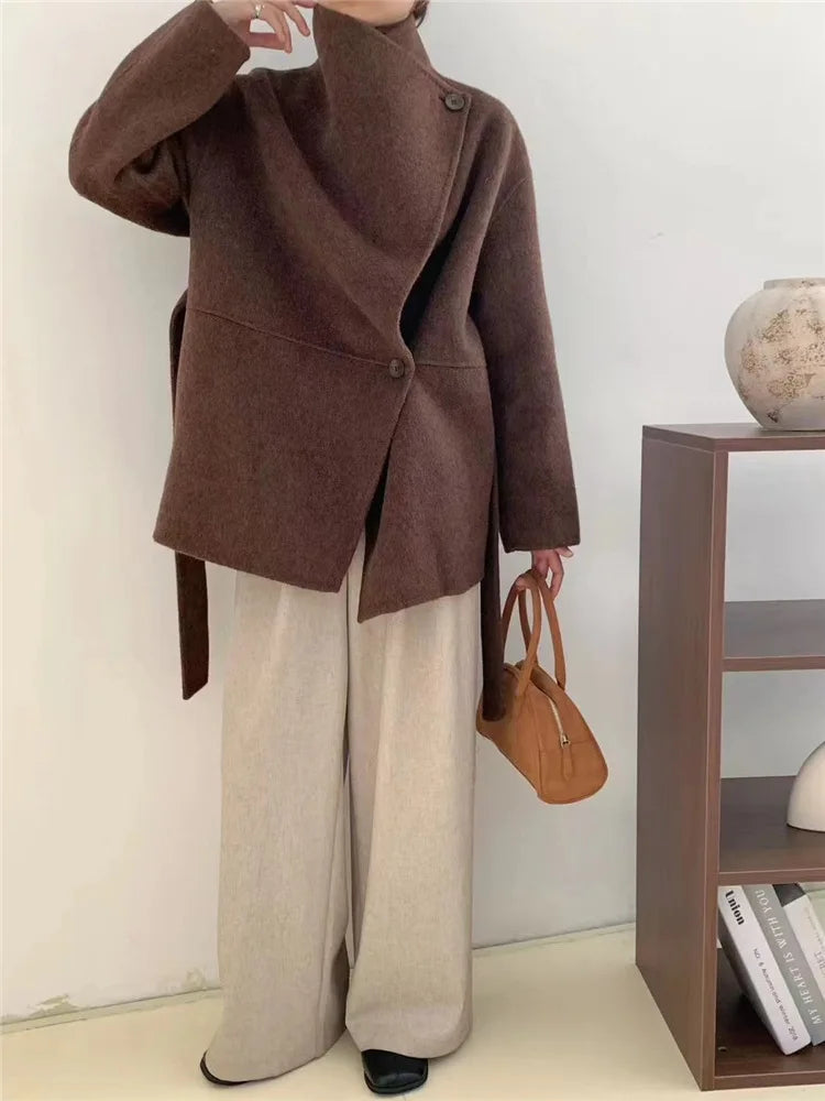 Velmira™ | Silk Wool Cashmere Coat