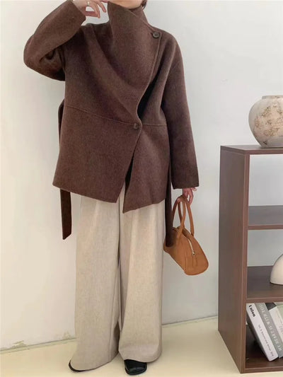 Velmira™ | Silk Wool Cashmere Coat