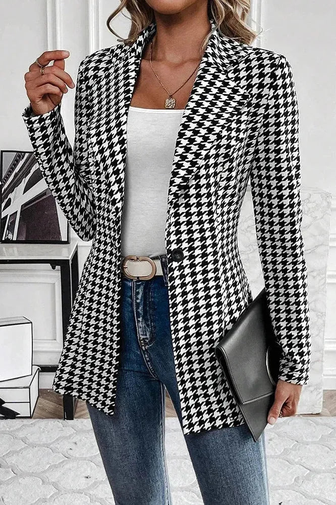 Maélisse™ | Houndstooth Blazer