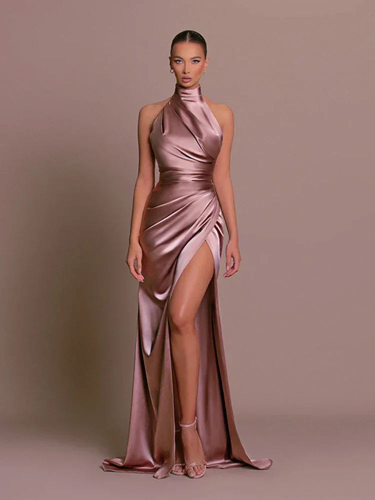 Cleo™ | Sleek Slit Gown