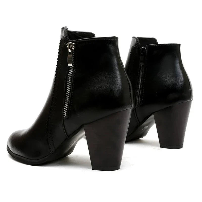 Elsa™ | Vintage Leather Ankle Boots