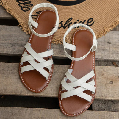 Sienna™ | Criss-Cross Flat Sandals