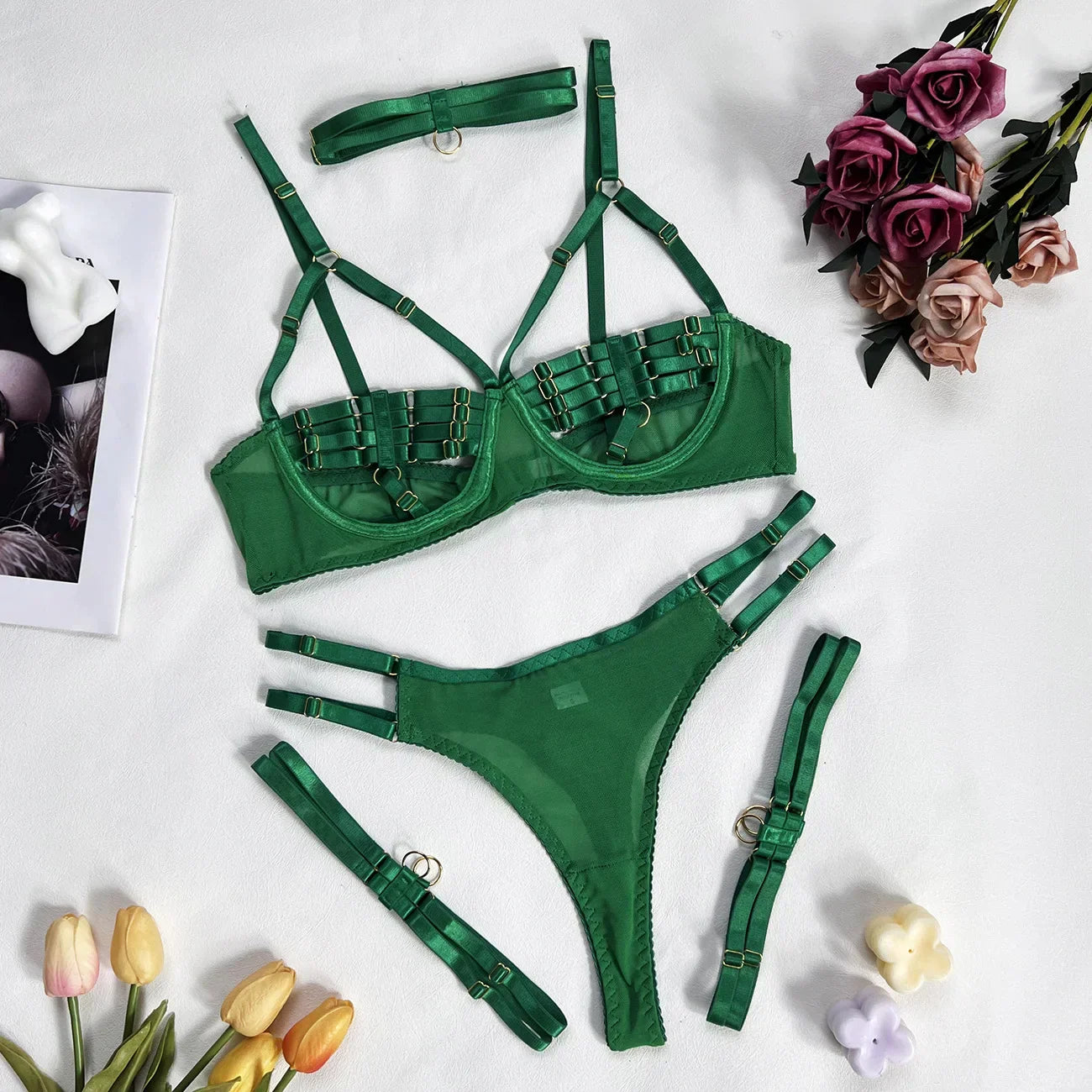 Amanda™ | 4-Piece Lingerie Set