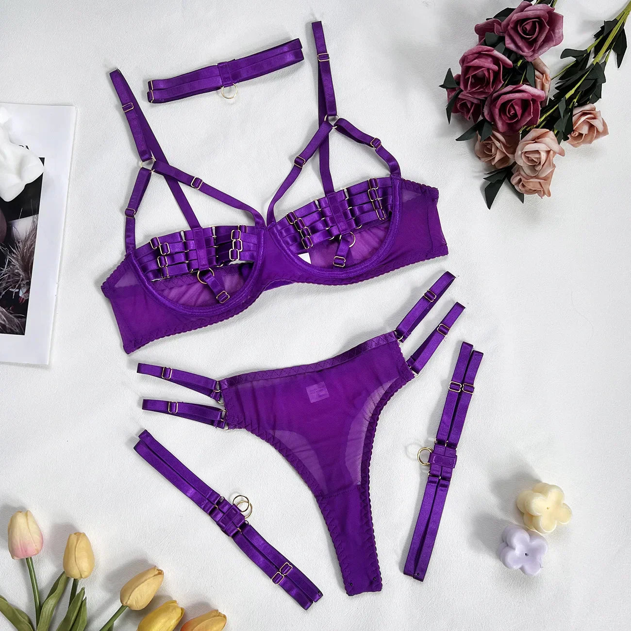 Amanda™ | 4-Piece Lingerie Set