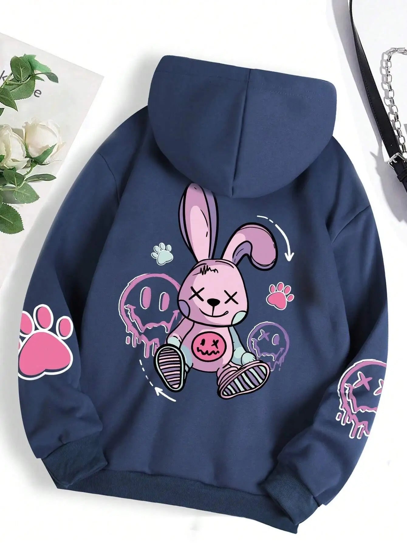 Zoe™ | Kawaii Rebel Bunny Hoodie