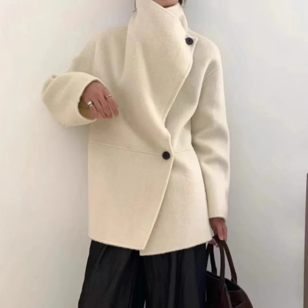 Velmira™ | Silk Wool Cashmere Coat