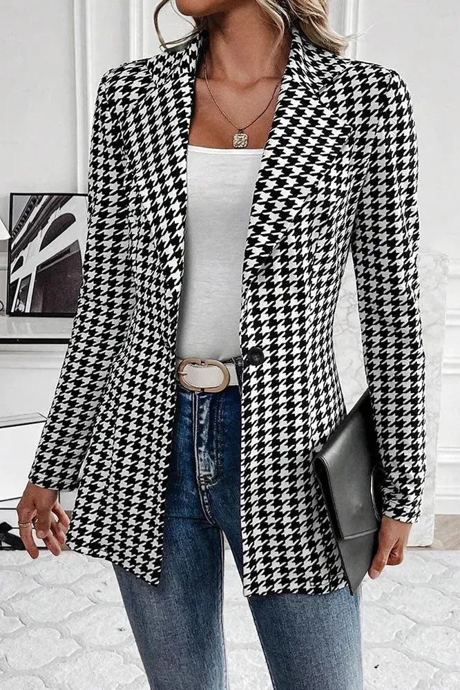 Maélisse™ | Houndstooth Blazer