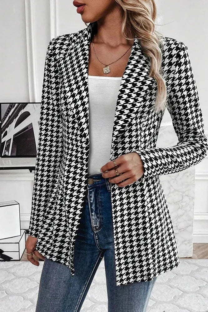 Maélisse™ | Houndstooth Blazer