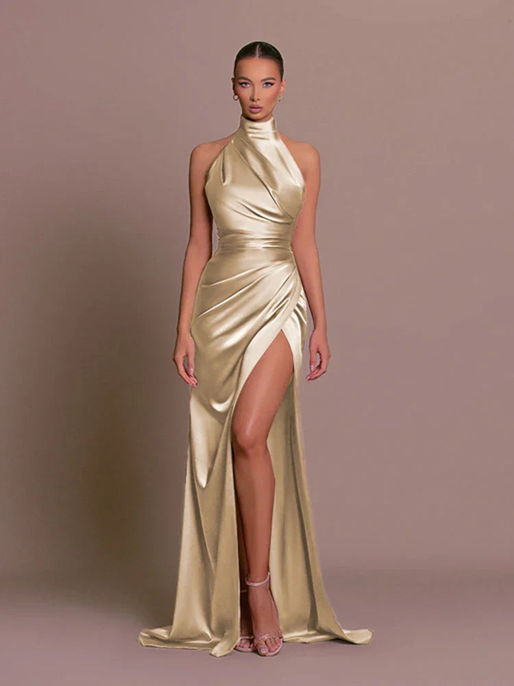 Cleo™ | Sleek Slit Gown