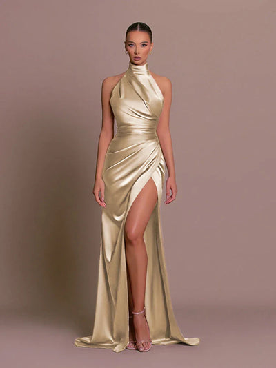Cleo™ | Sleek Slit Gown