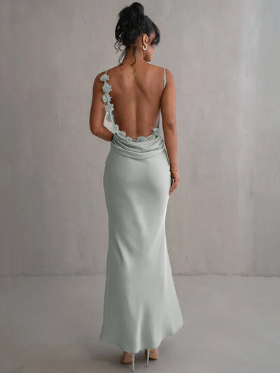 Pauline™ | Elegant Sultry Backless Maxi Dress