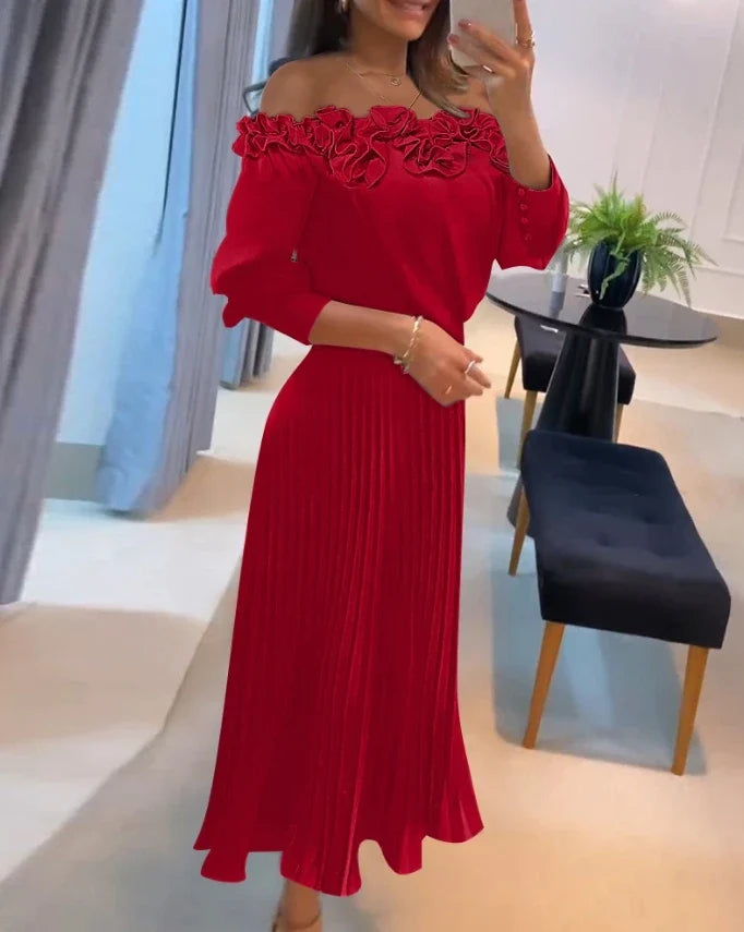 Aria™ | Stunning Off Shoulder Maxi Dress