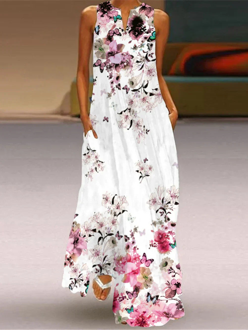 Vélya™ | Butterfly Bloom A-Line Dress
