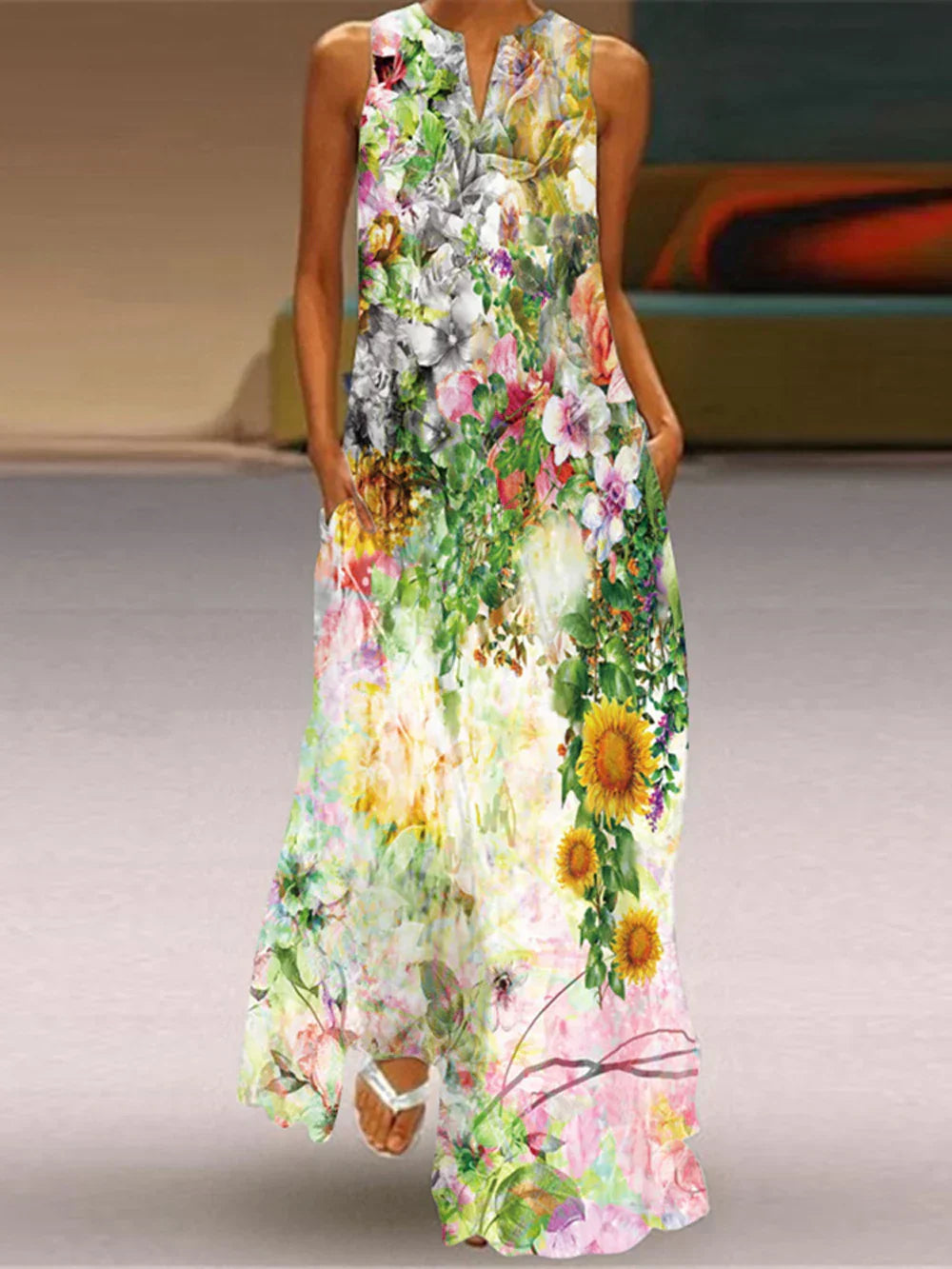 Vélya™ | Butterfly Bloom A-Line Dress