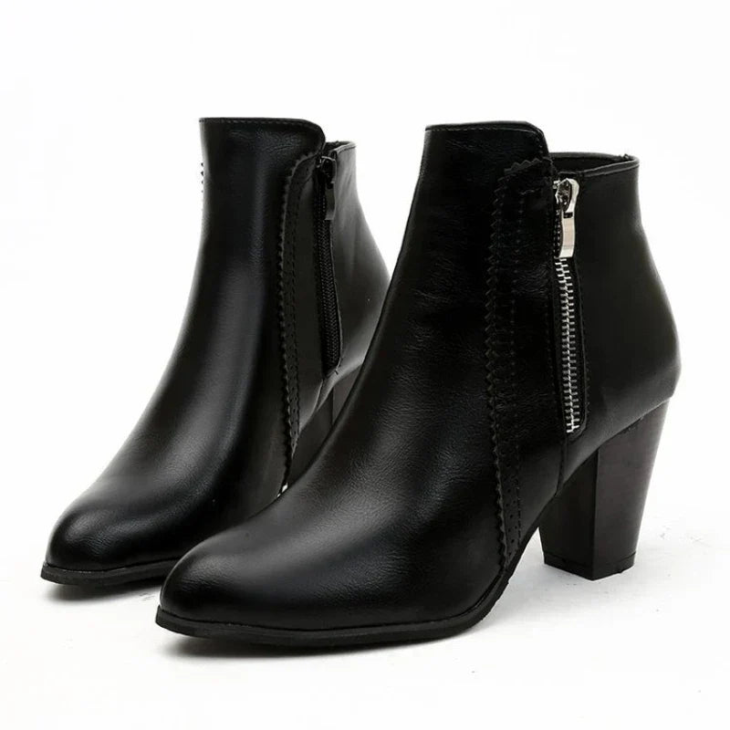 Elsa™ | Vintage Leather Ankle Boots