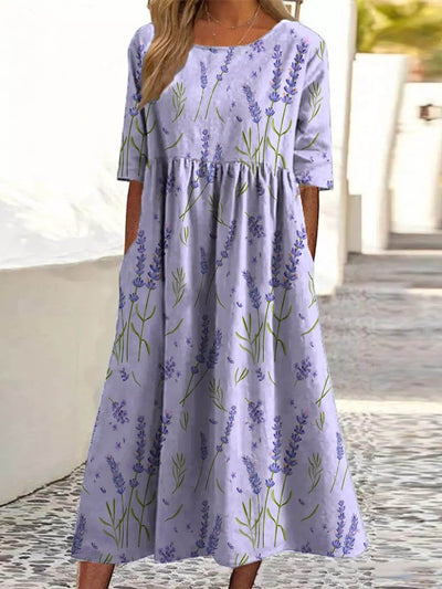 Maria™ | Embroidered Relaxed Midi Dress