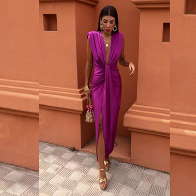 Avery™ | Party Dress with Deep Neckline
