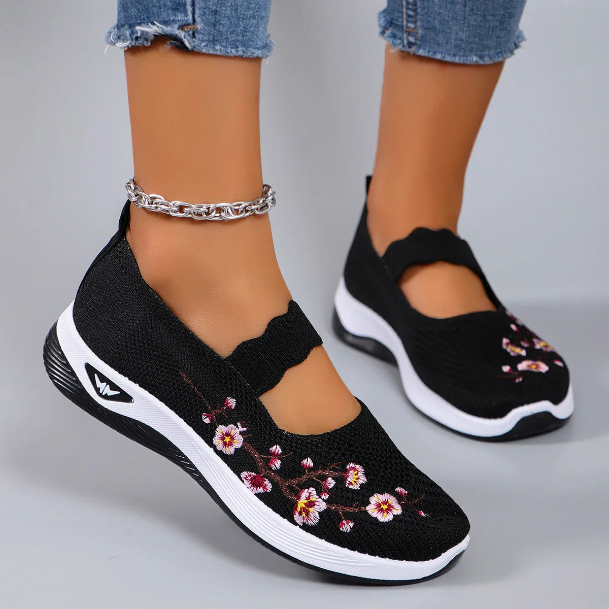 Liora™ | Floral Comfort Sneakers