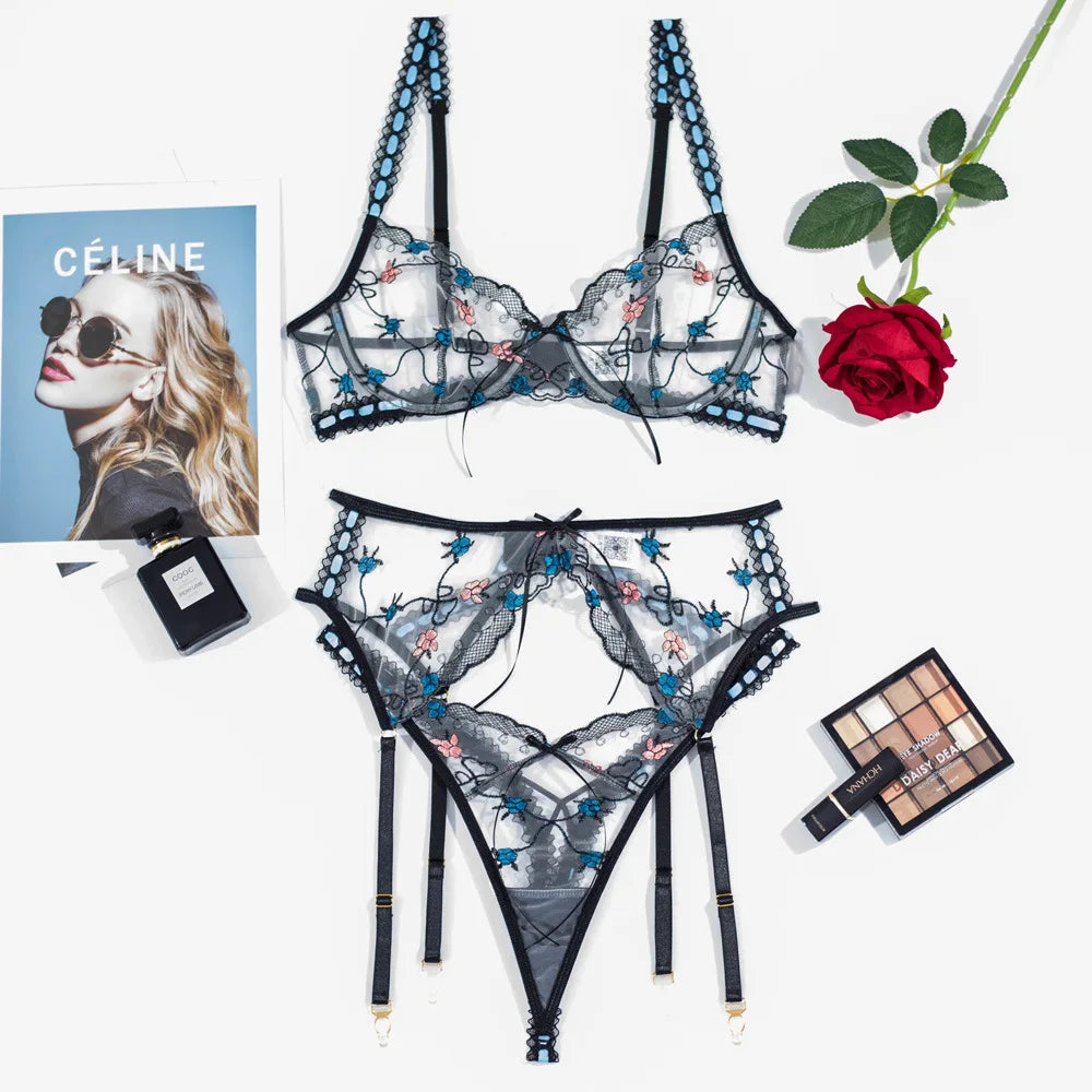 Juliette™ | 3-Piece French Lingerie Set