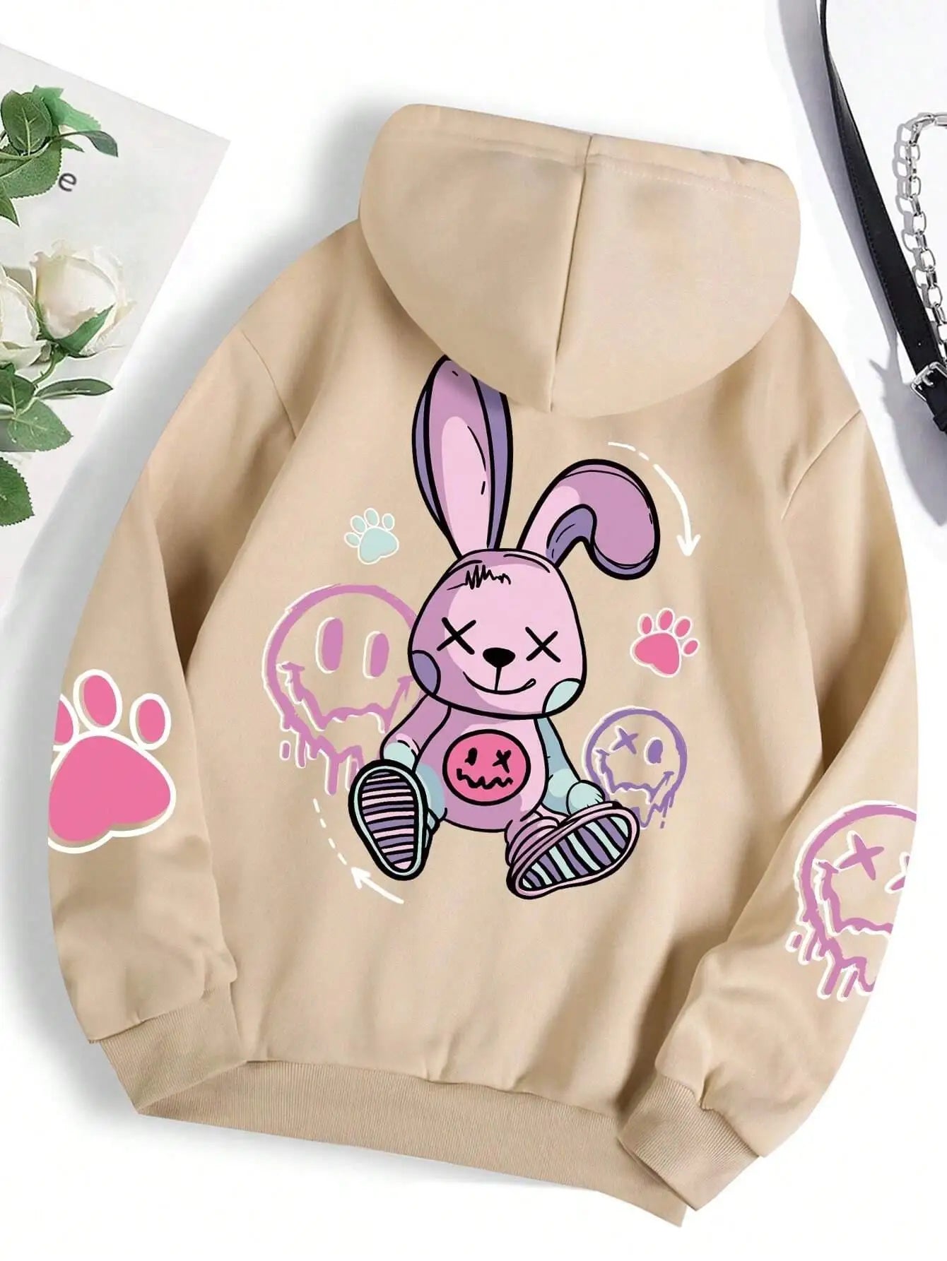 Zoe™ | Kawaii Rebel Bunny Hoodie