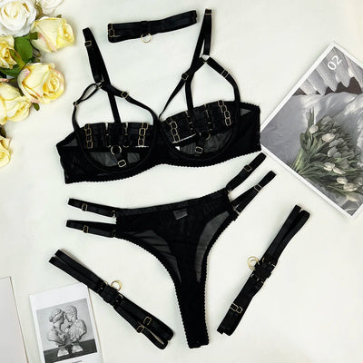 Amanda™ | 4-Piece Lingerie Set