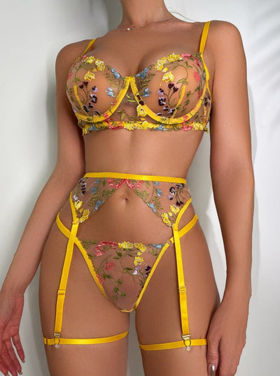 Daisy™ | 3-Piece French Lingerie Set