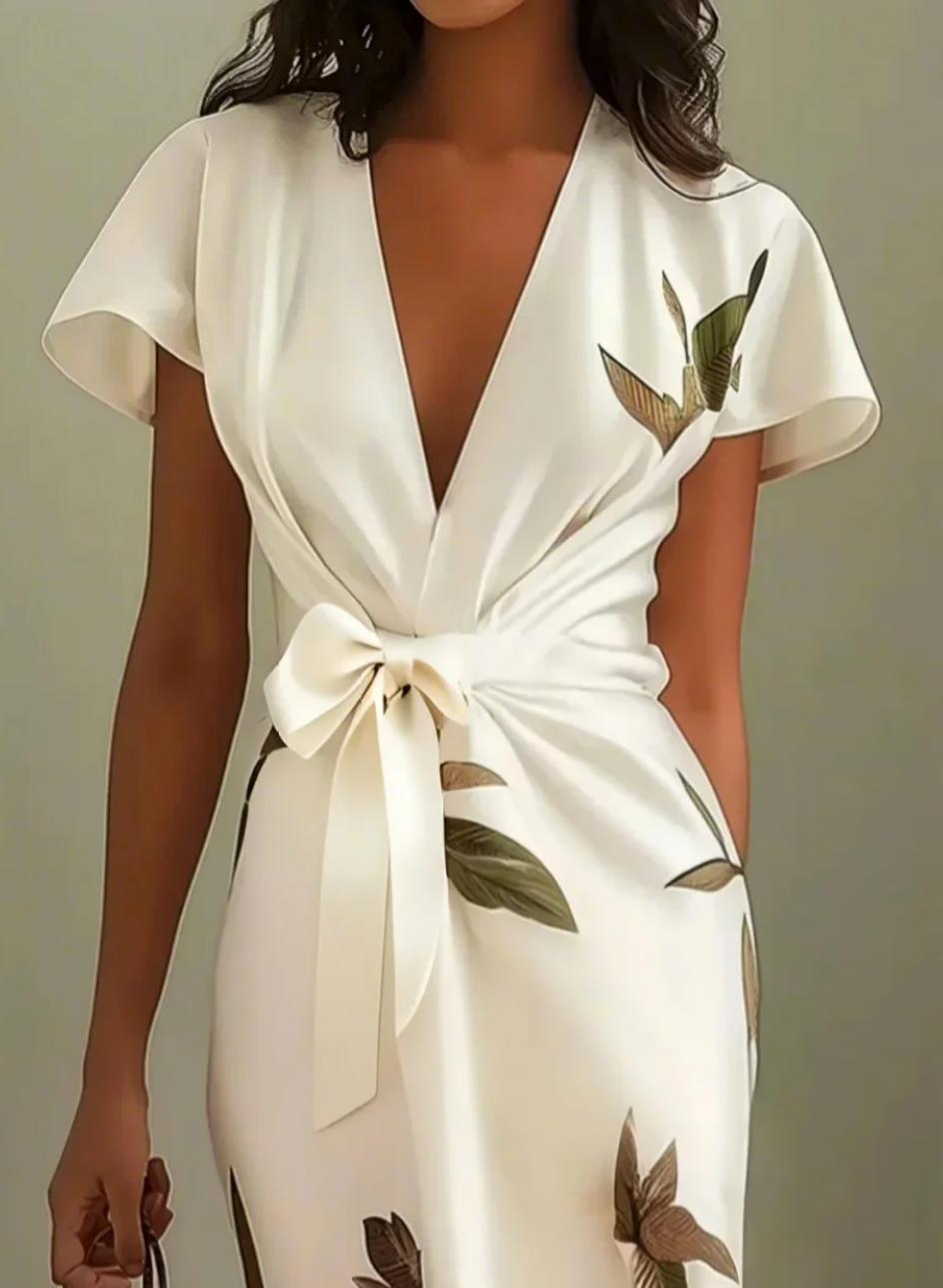 Aveline™ | Elegant Floral Wrap Dress
