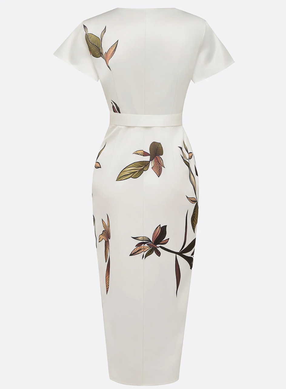 Aveline™ | Elegant Floral Wrap Dress