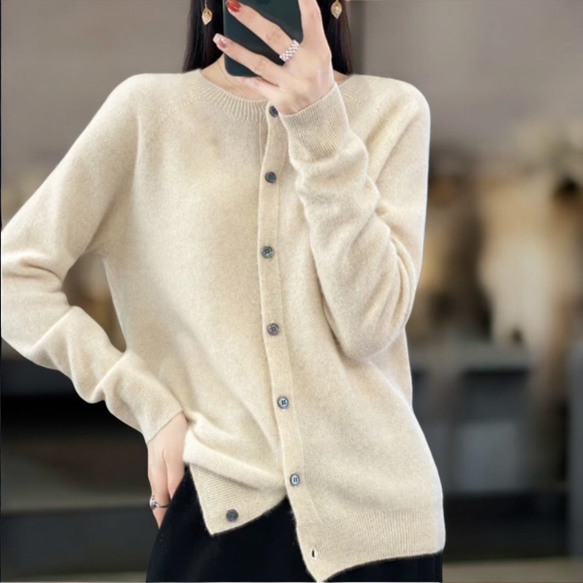 Solenne™ | Soft Knit Button Cardigan