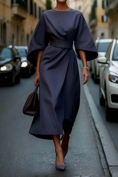 Emily™ | Elegant dress with belt