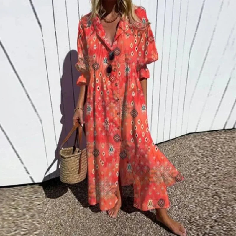 Sloane™ | Coastal Breeze Shirt Dress