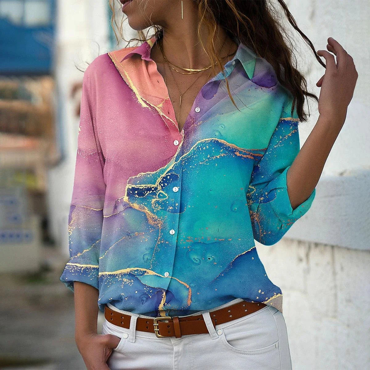 Ember™ | Fashion Print Shirt