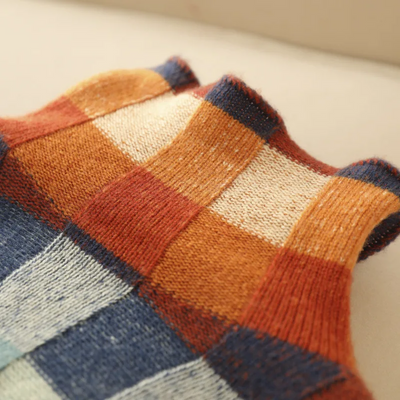 Isolde™ | Colorblock Check Sweater
