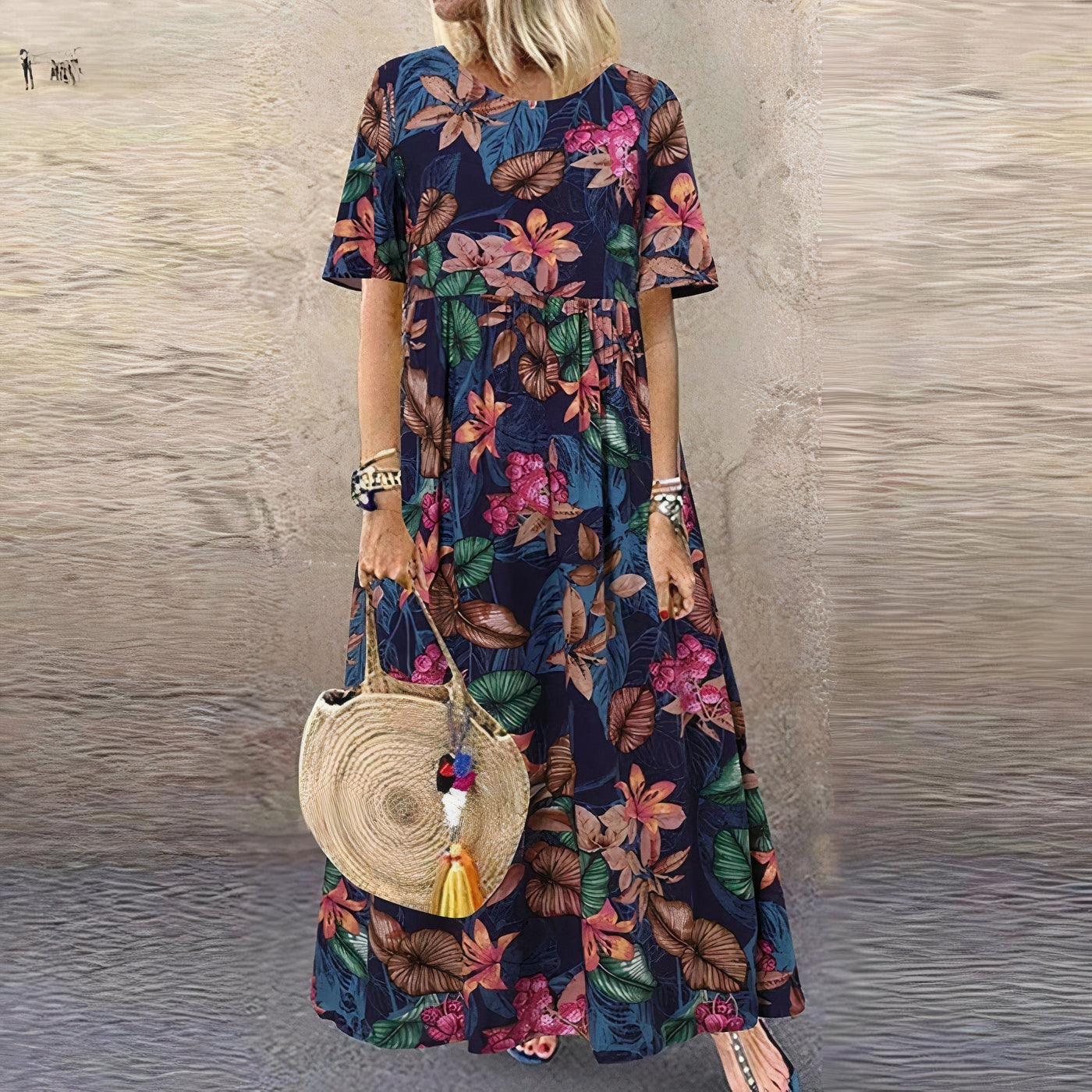 Mira™ | Vibrant Floral Maxi Dress