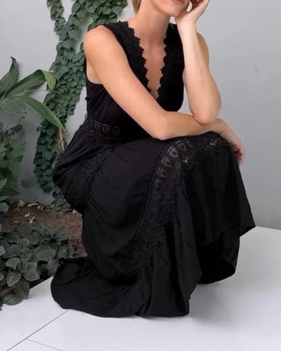 Kaylee™ | Lace Tank Dress with V-Neckline