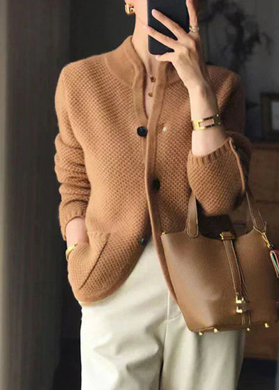 Élaysia™ | Textured Button-Detail Cardigan